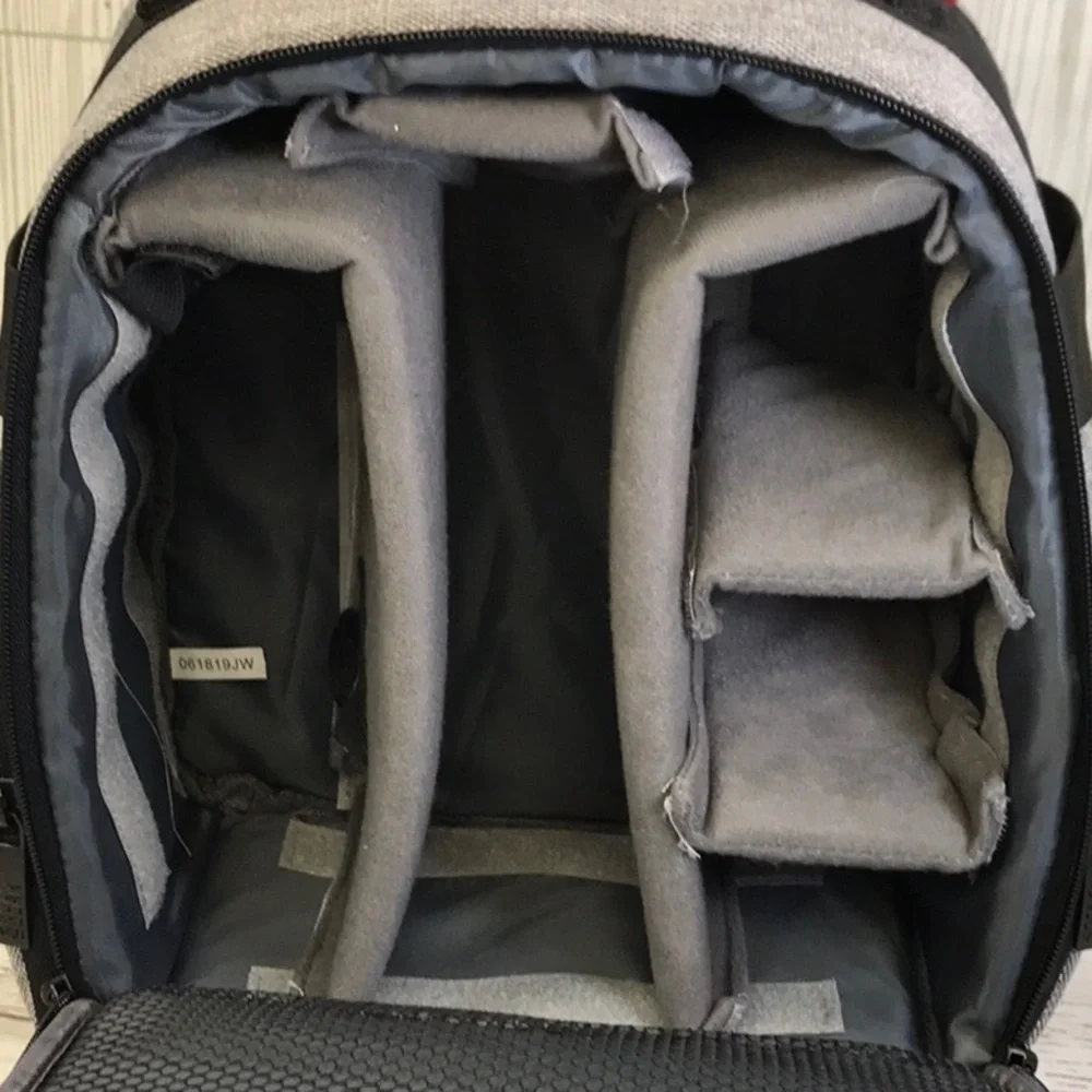 USA Gear Gray and Black Camera Backpack Bag
